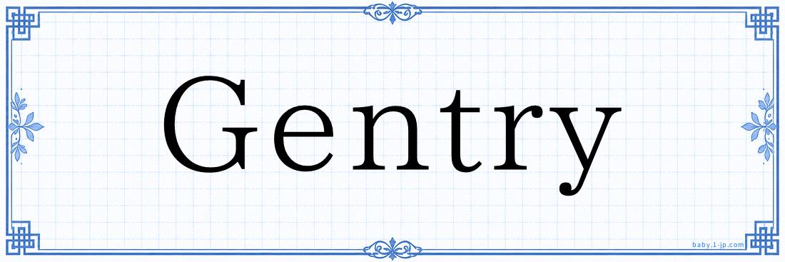Gentry Typography