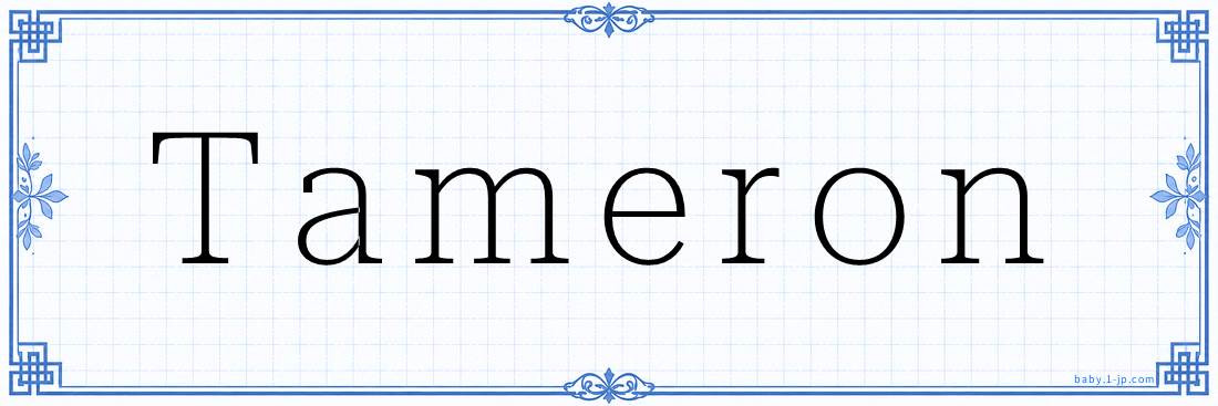 Tameron Calligraphy