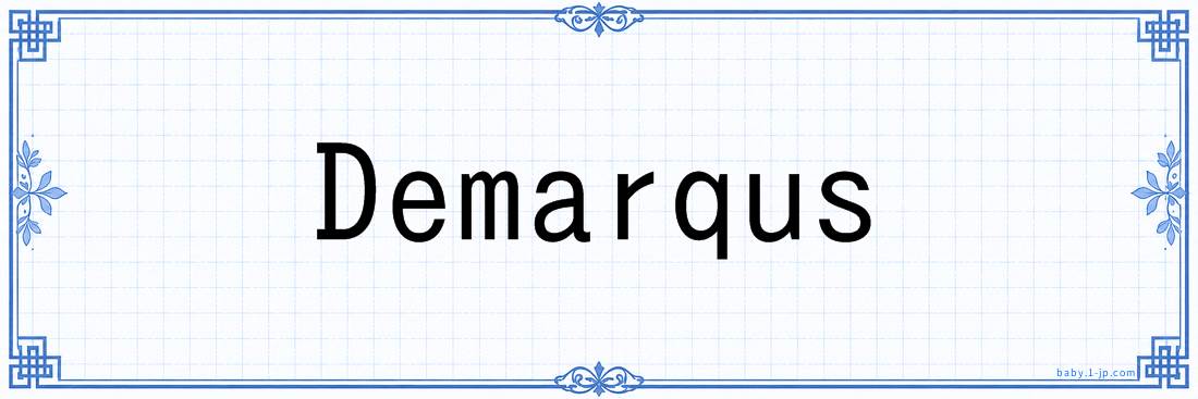 Demarqus lettering