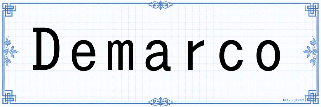 Demarco lettering