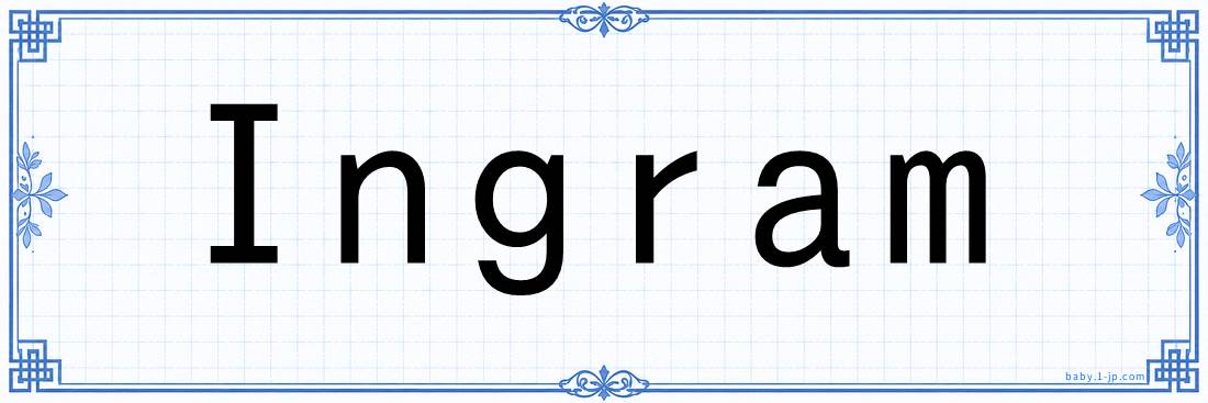 Ingram lettering