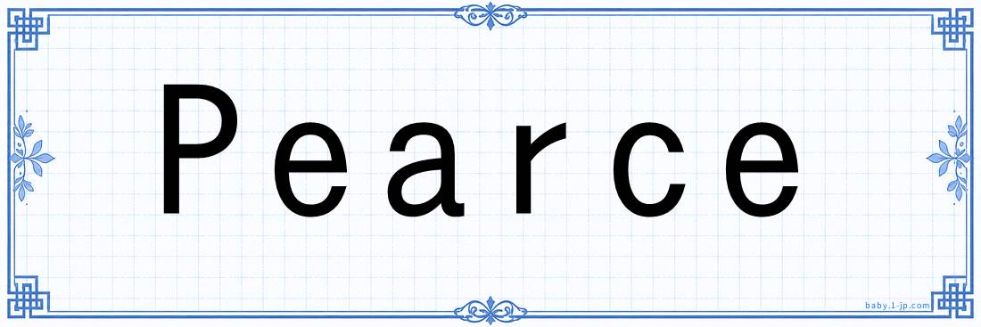Pearce lettering