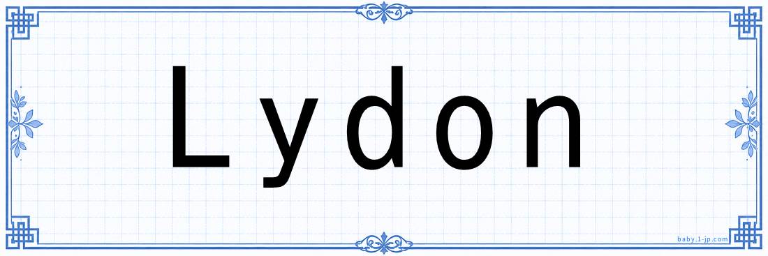 Lydon lettering