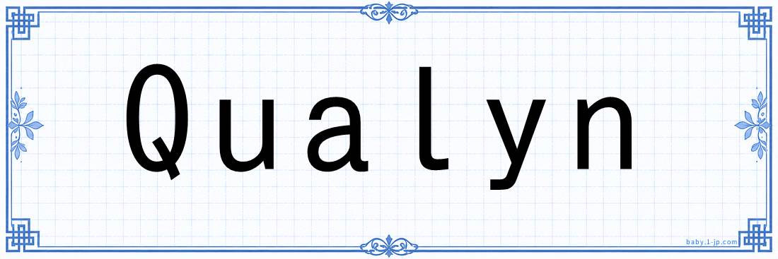 Qualyn lettering